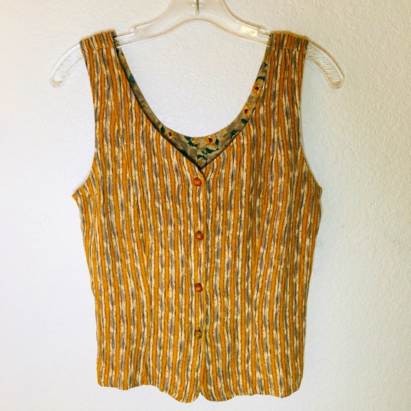 Vintage Jackets & Blazers - 🌼VTG 90s Carol Little rayon boho vest